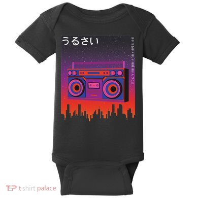 Japanese Aesthetic Otaku Vaporwave 90s Baby Bodysuit
