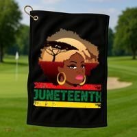 Juneteenth  African Pride Golf Towel thumb 1