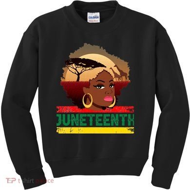 Juneteenth  African Pride Kids Sweatshirt
