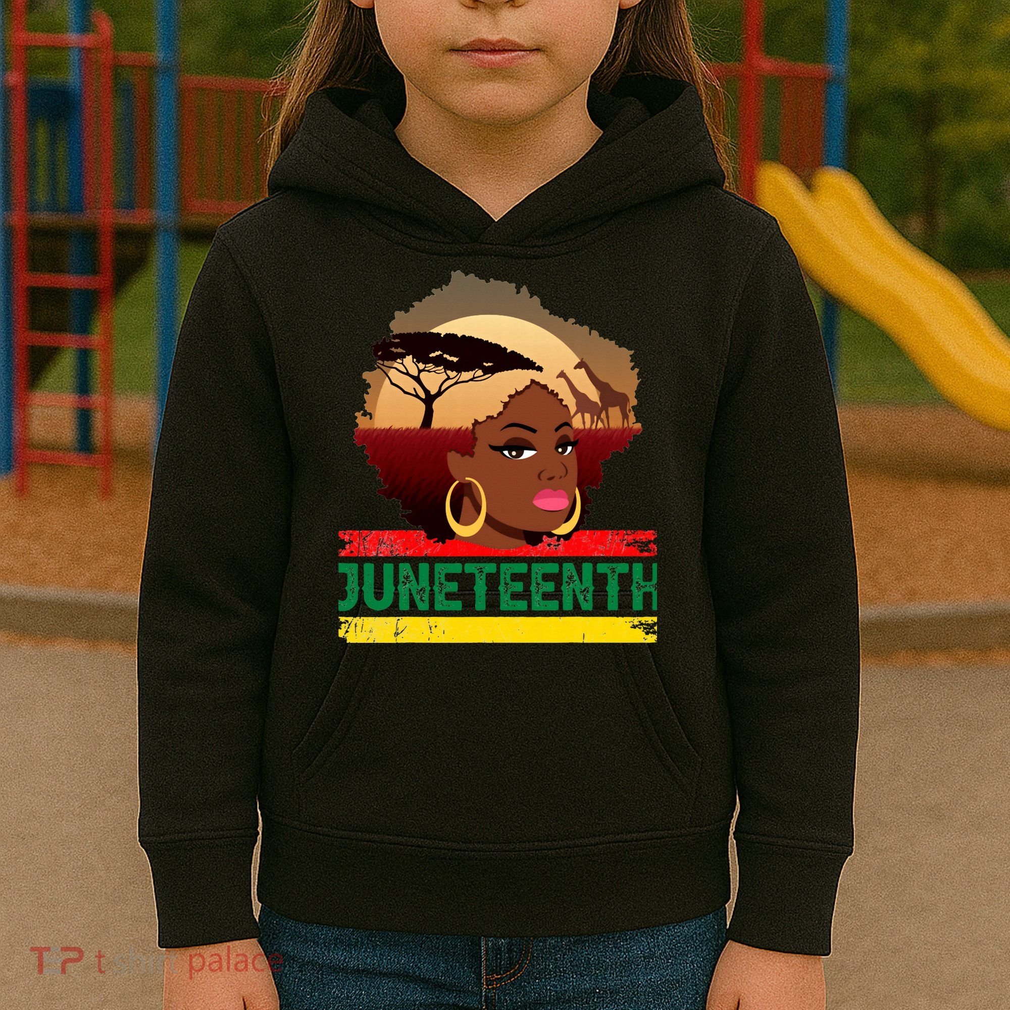 Juneteenth  African Pride Kids Hoodie