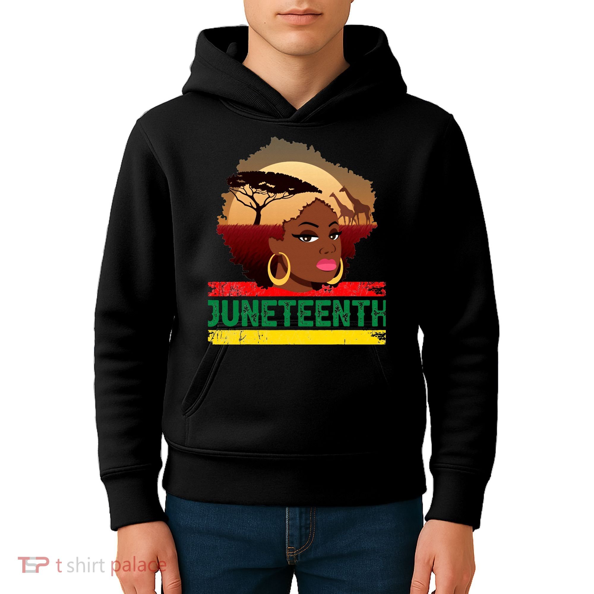 Juneteenth  African Pride Kids Hoodie