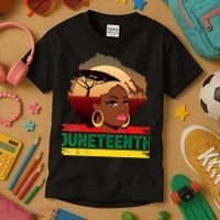 Juneteenth  African Pride Kids T-Shirt thumb 3