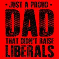 Just A Proud Dad That DidnT Raise Liberals Fun Santa Hat thumb 1