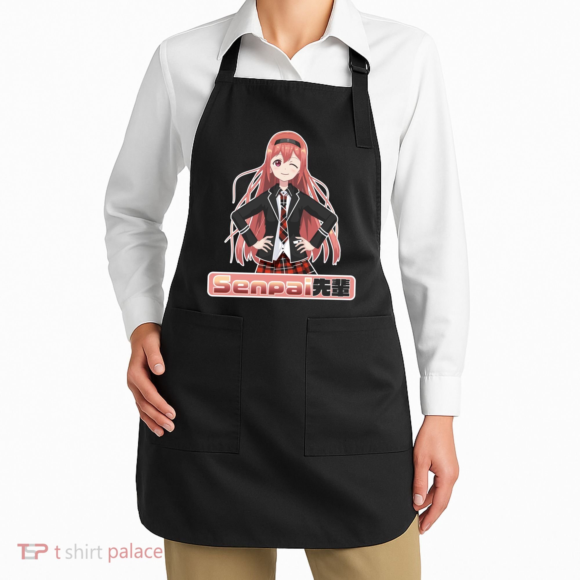 Japanese Animie Girl Senpai Apron