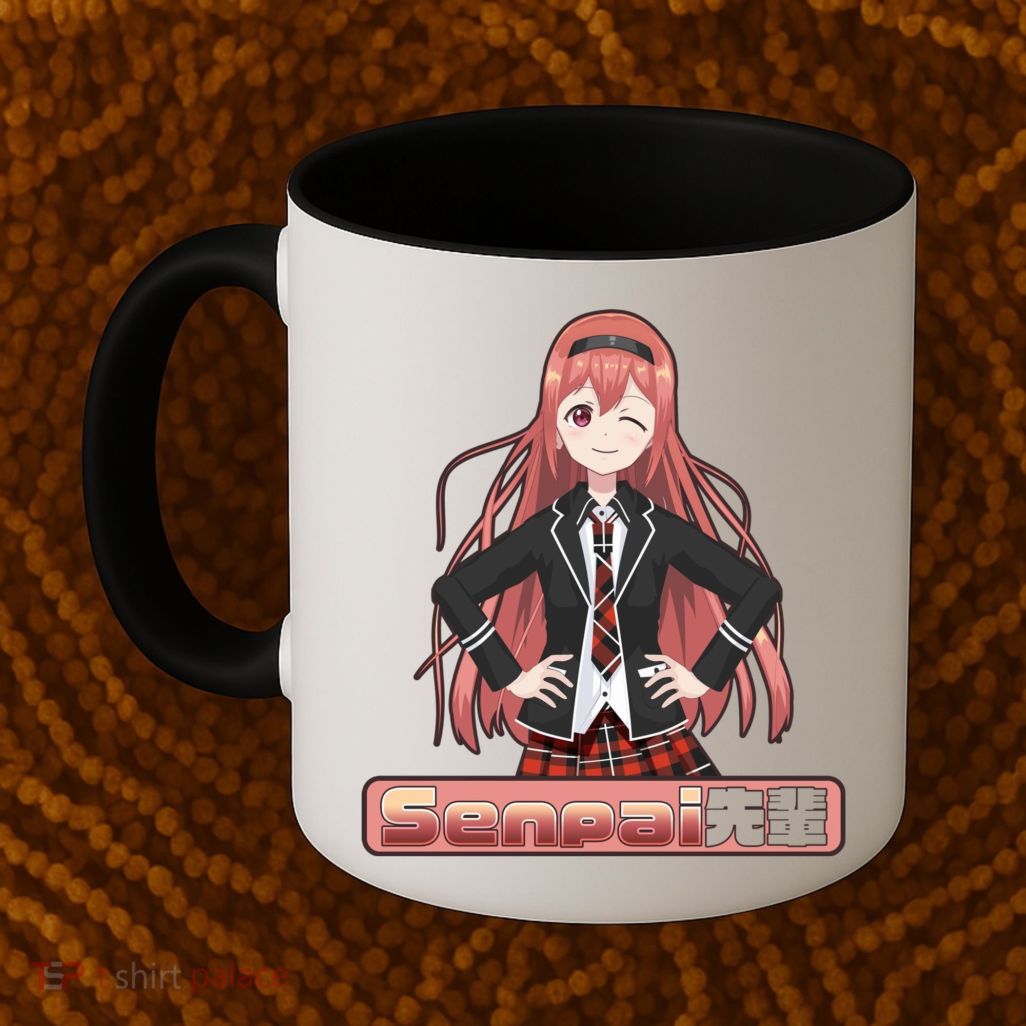 Japanese Animie Girl Senpai Coffee Mug