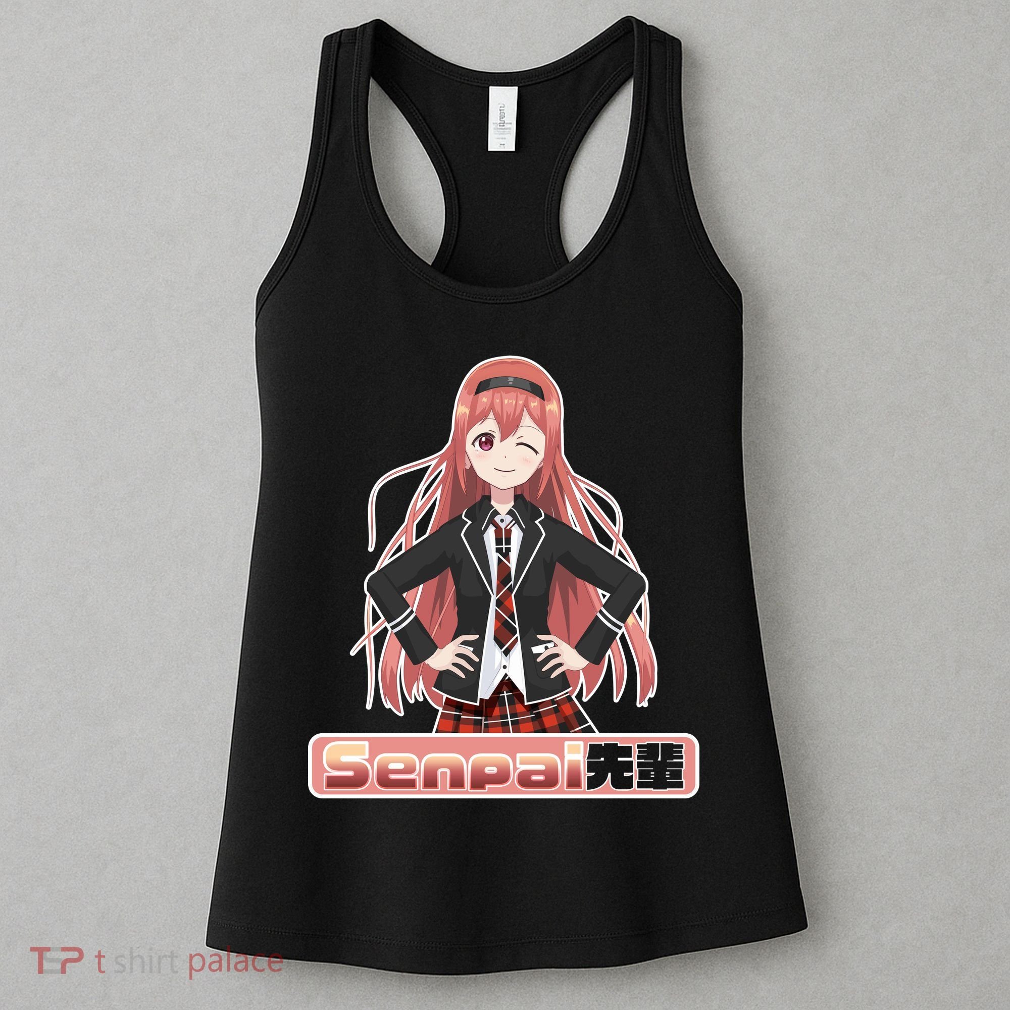 Japanese Animie Girl Senpai Women's Tank Top