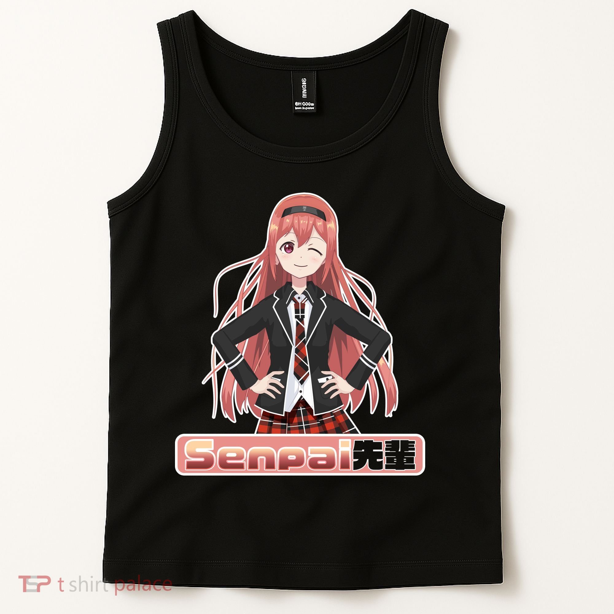 Japanese Animie Girl Senpai Tank Top