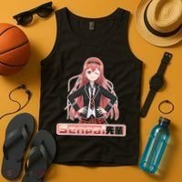 Japanese Animie Girl Senpai Tank Top thumb 4