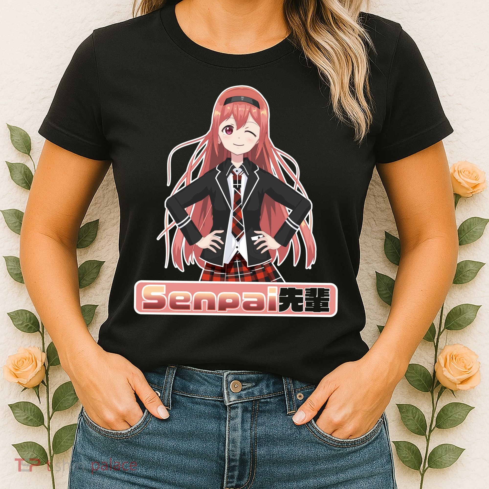 Japanese Animie Girl Senpai Women's T-Shirt