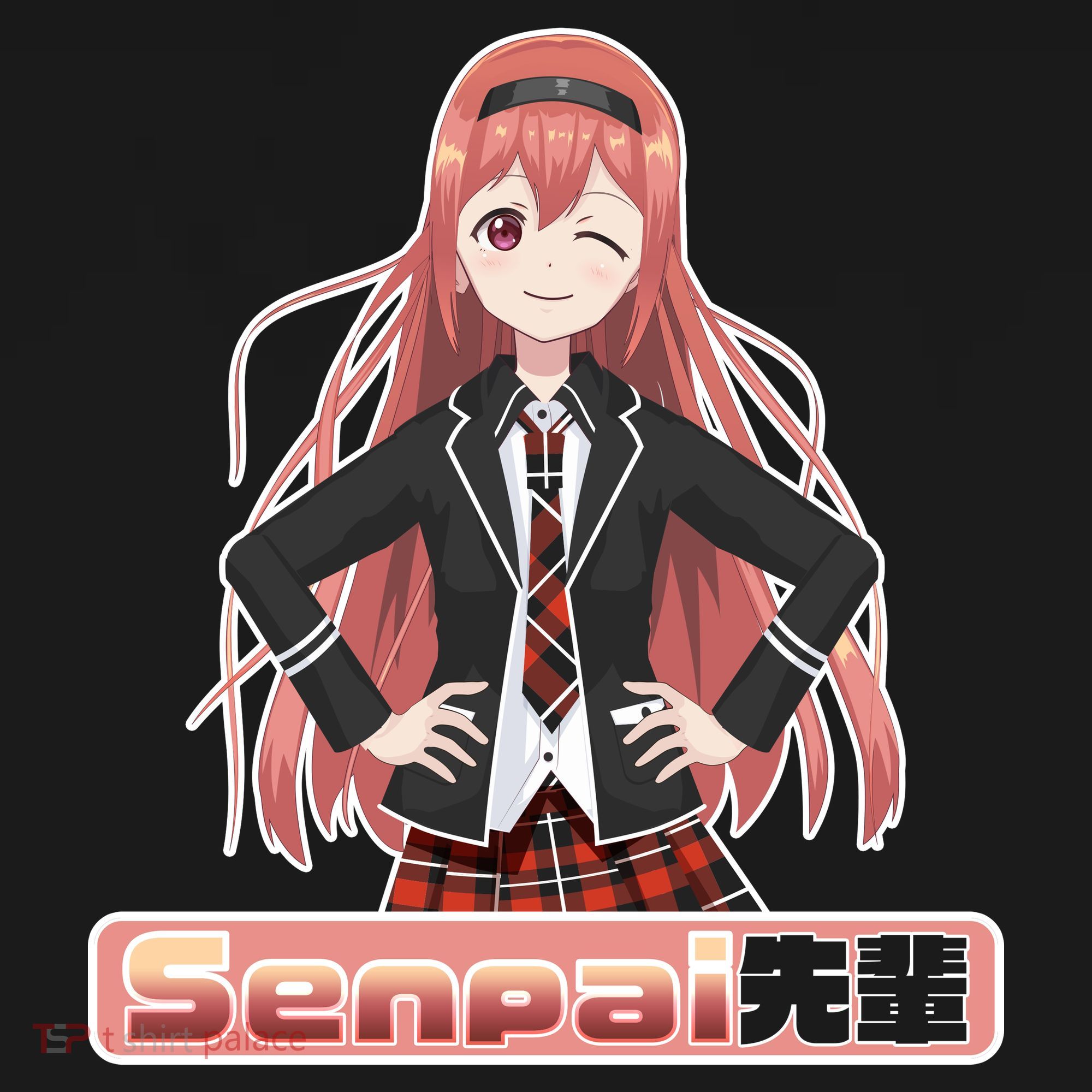 Japanese Animie Girl Senpai Women's T-Shirt