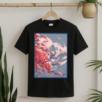 Japanese Cherry Blossom Mountain T-Shirt thumb 2