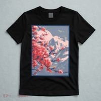 Japanese Cherry Blossom Mountain T-Shirt thumb 5