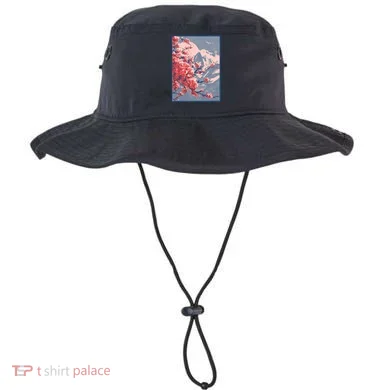 Japanese Cherry Blossom Mountain Bucket Hat