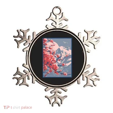 Japanese Cherry Blossom Mountain Ornament