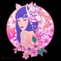 Japanese Cherry Blossoms Kitsune Fox Girl Coffee Mug thumb 5