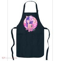 Japanese Cherry Blossoms Kitsune Fox Girl Apron thumb 0
