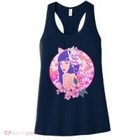 Japanese Cherry Blossoms Kitsune Fox Girl Women's Tank Top thumb 0