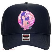 Japanese Cherry Blossoms Kitsune Fox Girl Hat thumb 0