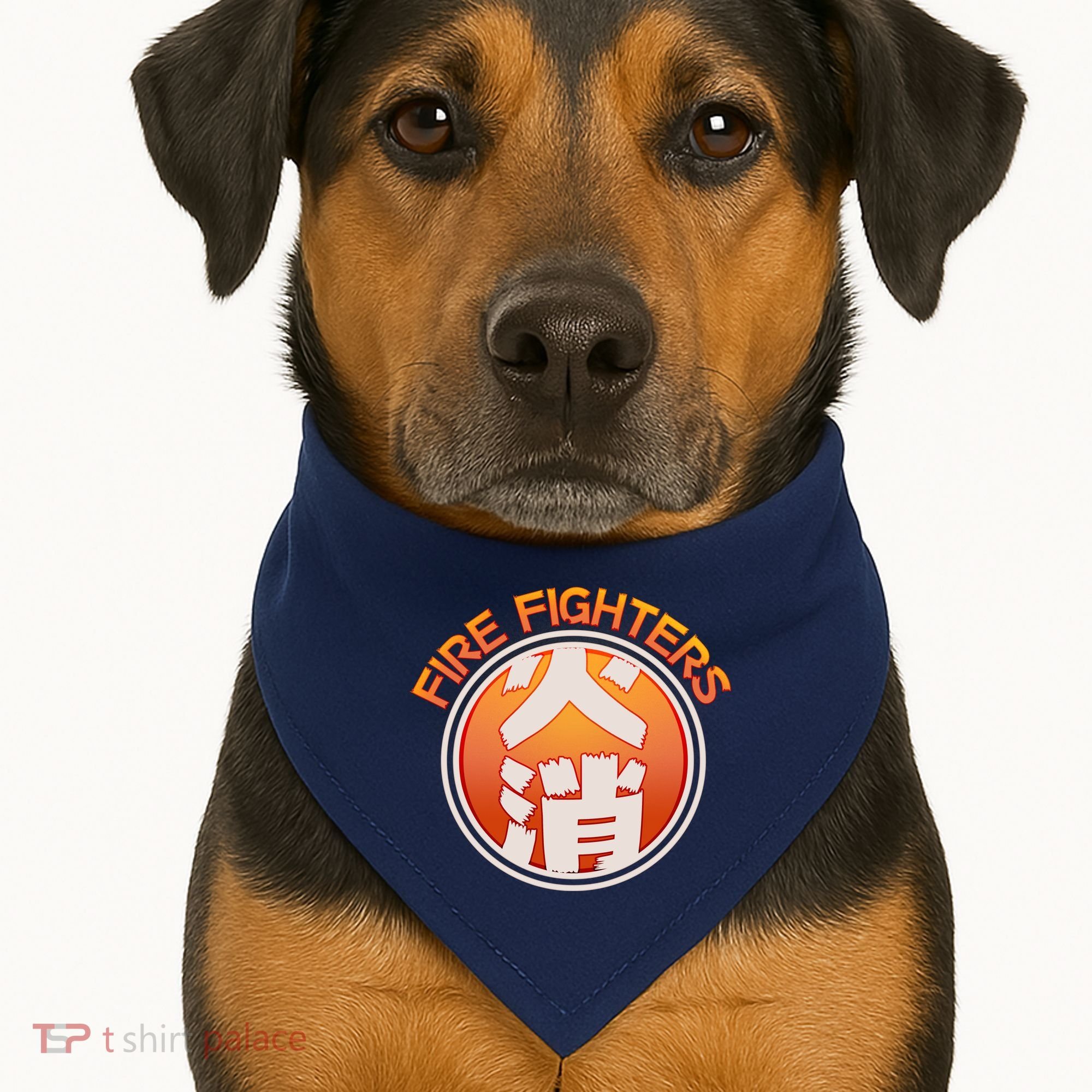 Japanese Fire Fighters - Fire Out USA-Made Doggie Bandana