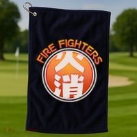 Japanese Fire Fighters - Fire Out Golf Towel thumb 1
