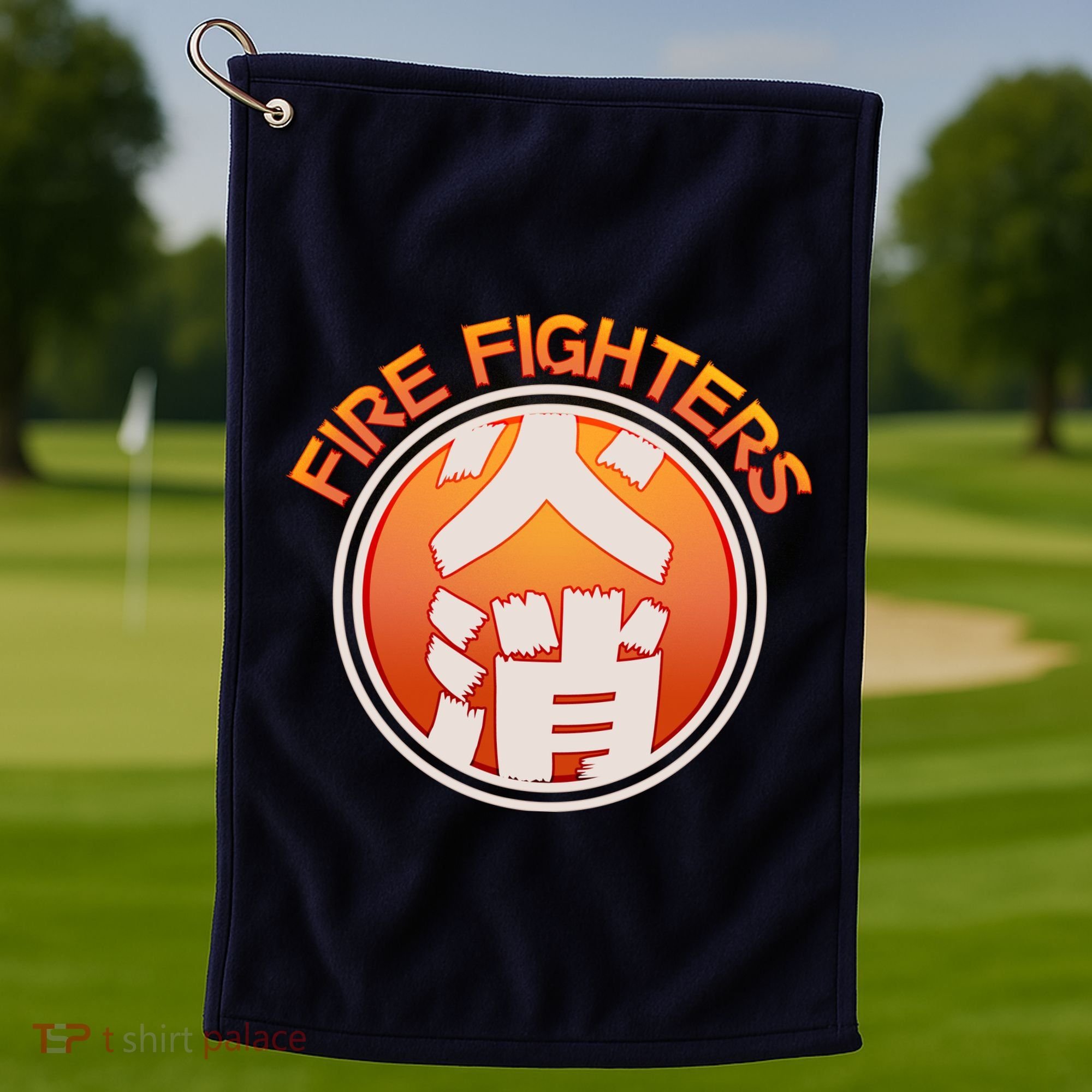 Japanese Fire Fighters - Fire Out Golf Towel