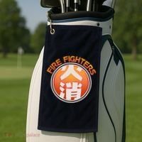Japanese Fire Fighters - Fire Out Golf Towel thumb 2