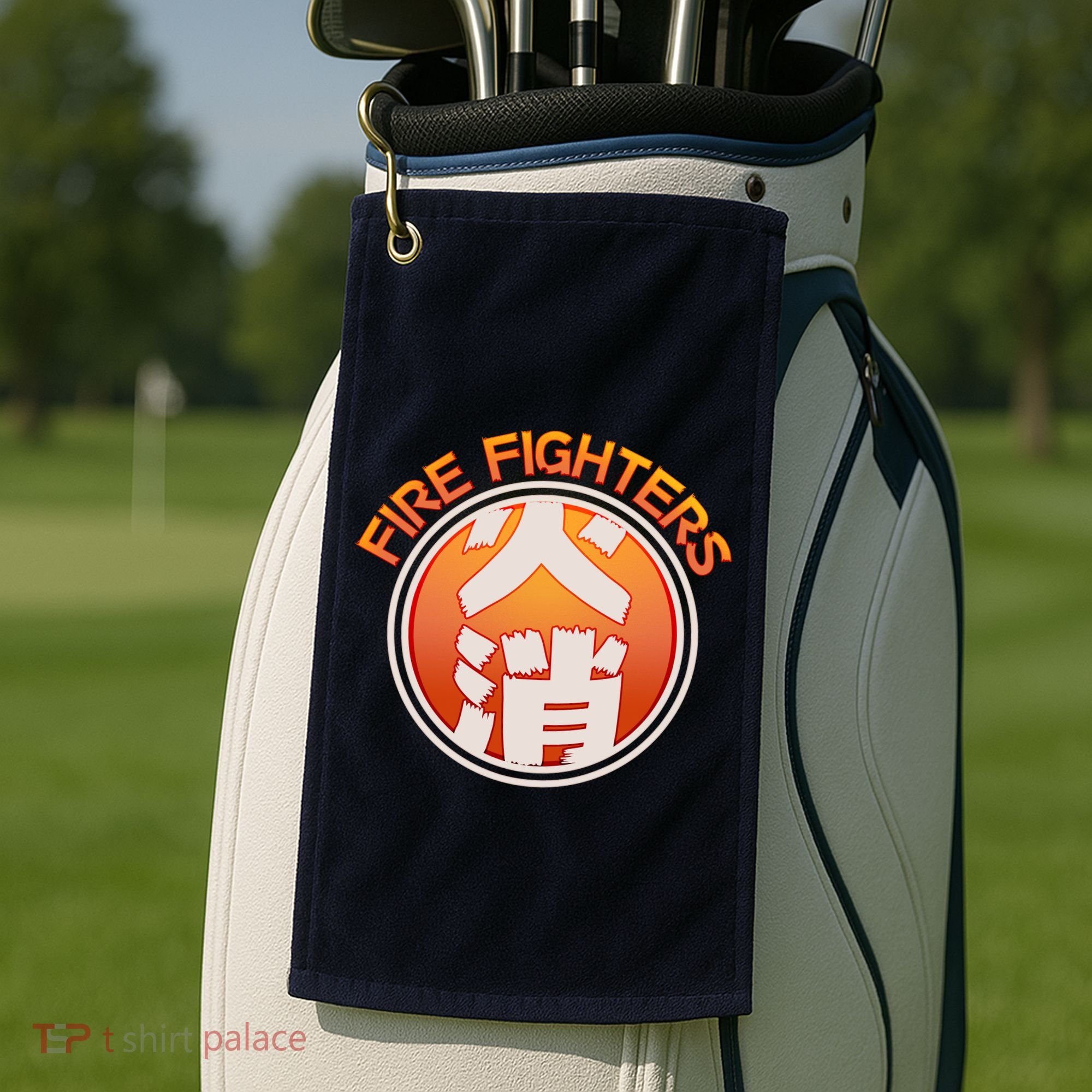 Japanese Fire Fighters - Fire Out Golf Towel