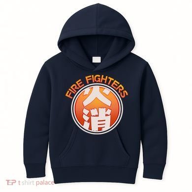 Japanese Fire Fighters - Fire Out Kids Hoodie