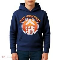 Japanese Fire Fighters - Fire Out Kids Hoodie thumb 4