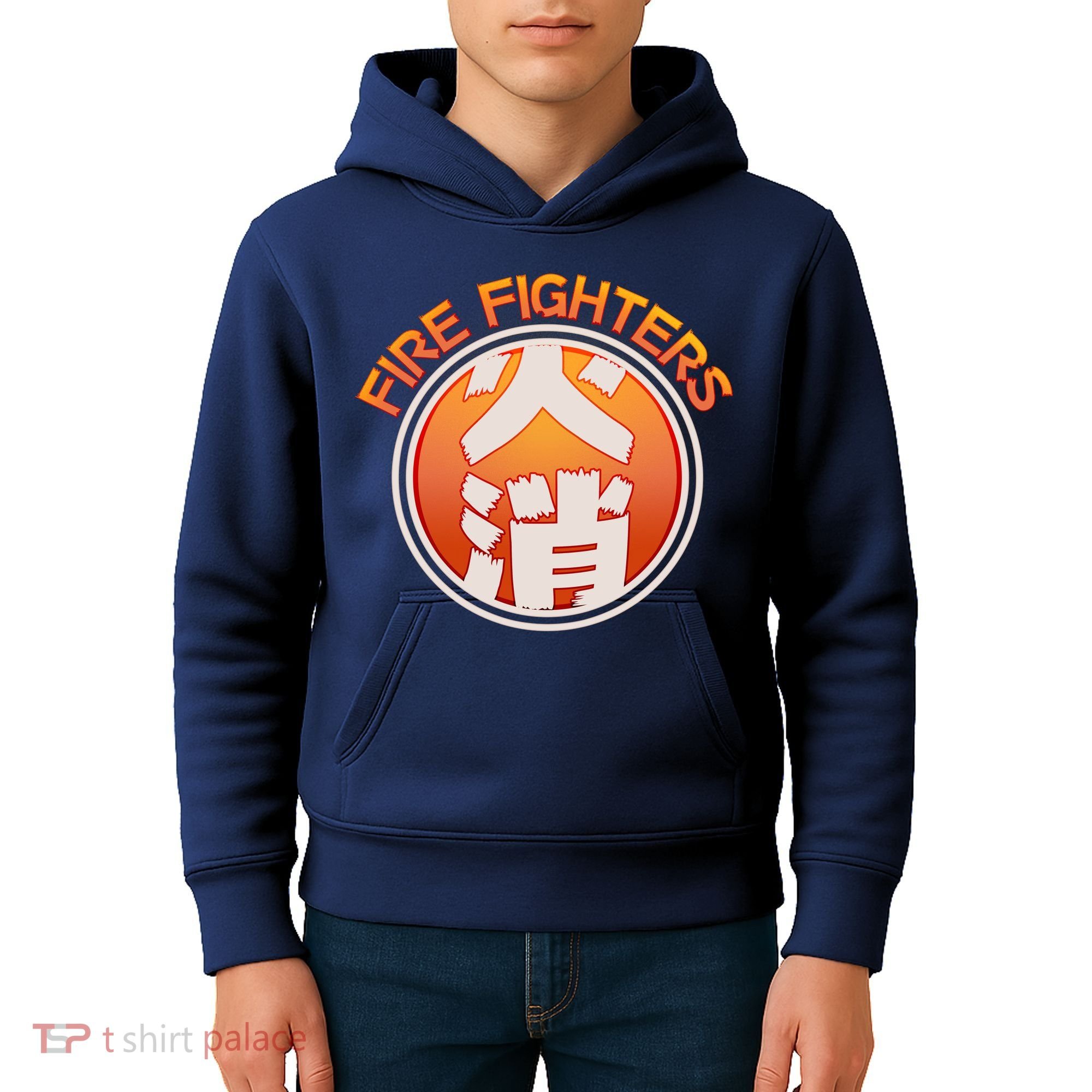 Japanese Fire Fighters - Fire Out Kids Hoodie