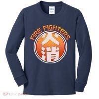 Japanese Fire Fighters - Fire Out Kids Long Sleeve Shirt thumb 0