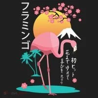 Japanese Flamingo Women's Sweatshirt thumb 2