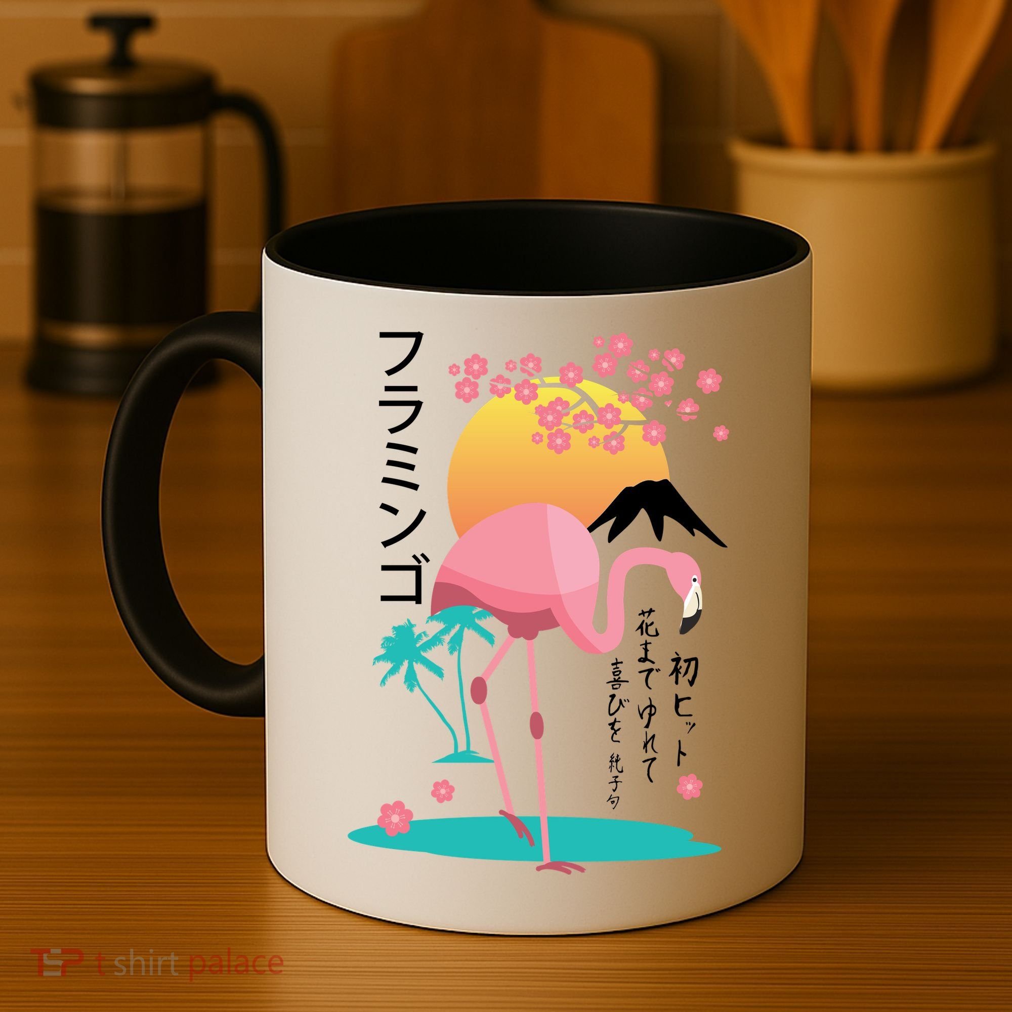 Japanese Flamingo Coffee Mug