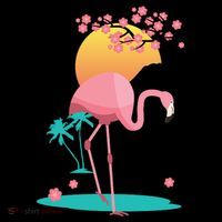 Japanese Flamingo Coffee Mug thumb 5