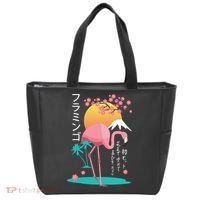 Japanese Flamingo Tote Bag thumb 0
