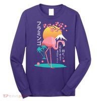 Japanese Flamingo Long Sleeve Shirt thumb 0