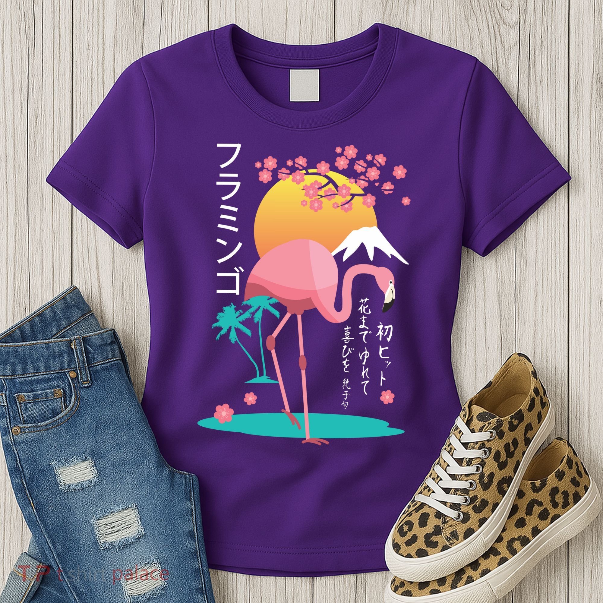 Japanese Flamingo Women's T-Shirt