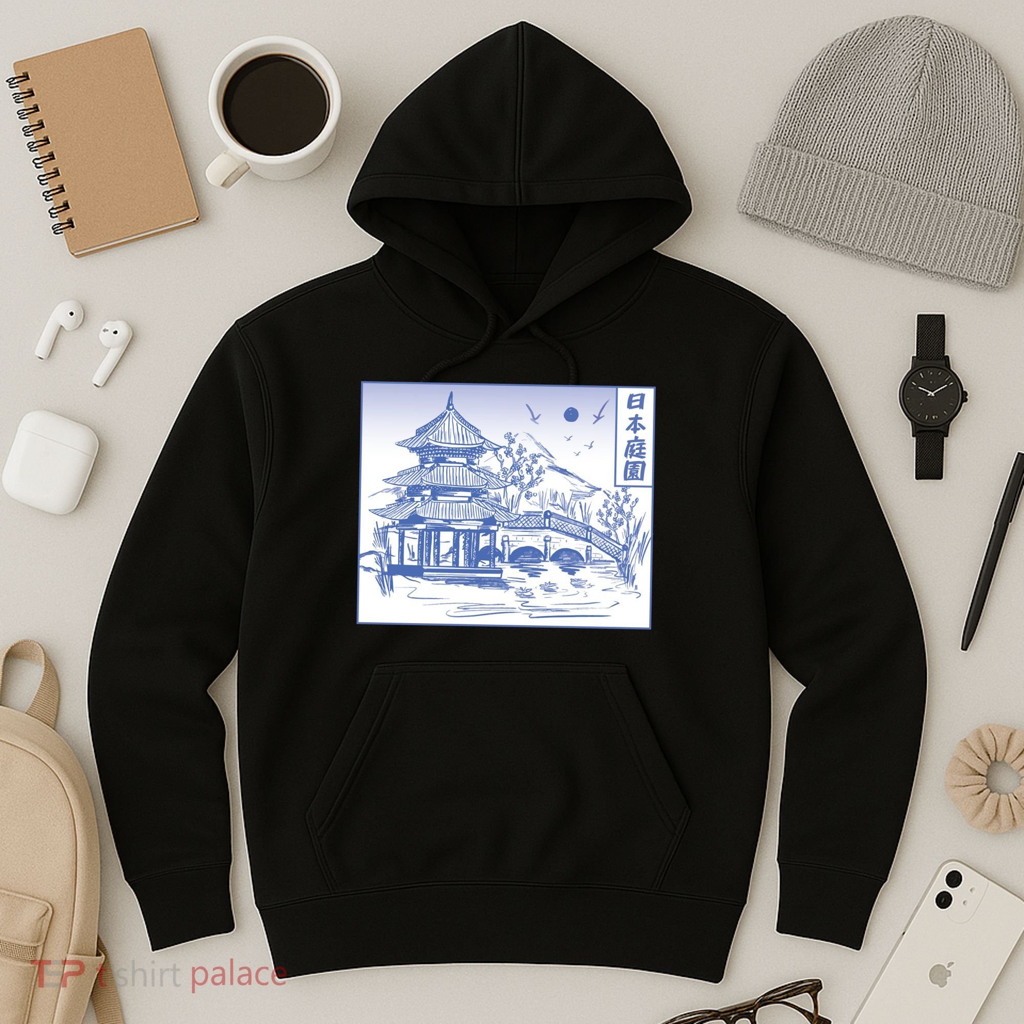 Japanese Garden Art Hoodie