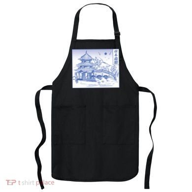 Japanese Garden Art Apron