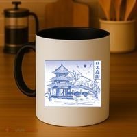 Japanese Garden Art Coffee Mug thumb 4