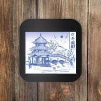 Japanese Garden Art Coaster thumb 0