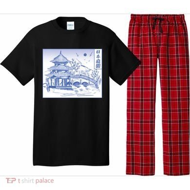 Japanese Garden Art Pajama Set