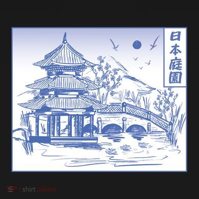 Japanese Garden Art Polo