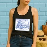 Japanese Garden Art Women's Tank Top thumb 2