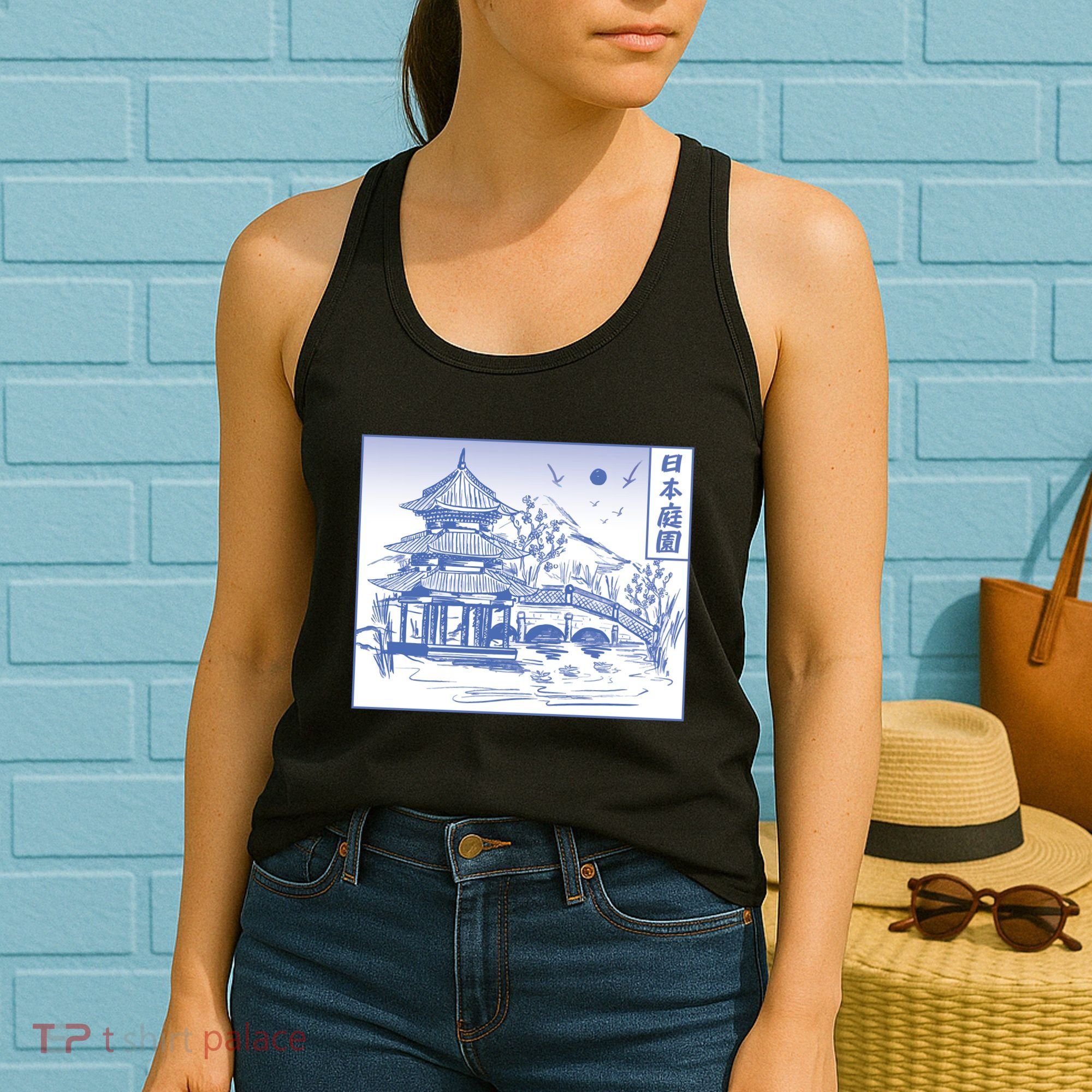 Japanese Garden Art Women's Tank Top