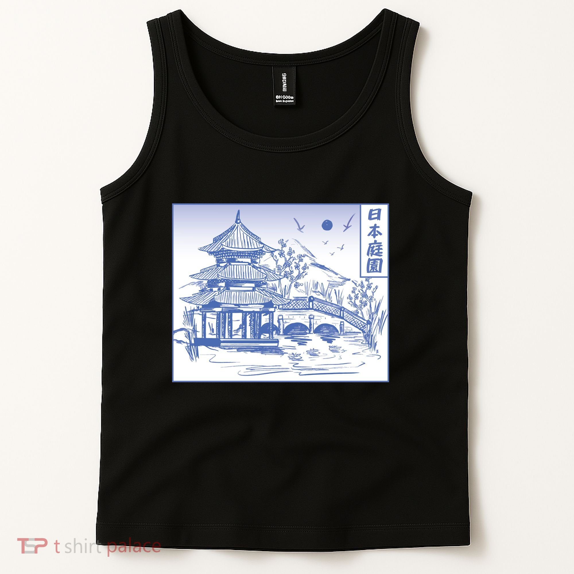 Japanese Garden Art Tank Top