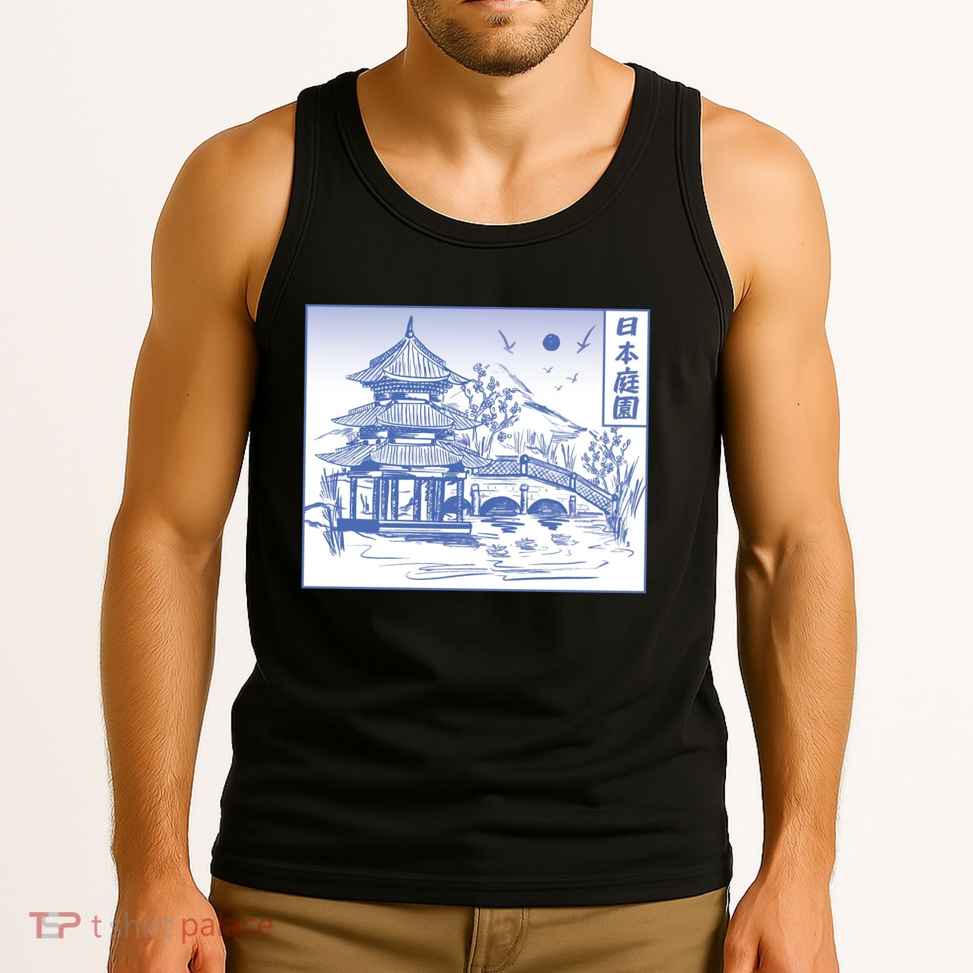 Japanese Garden Art Tank Top