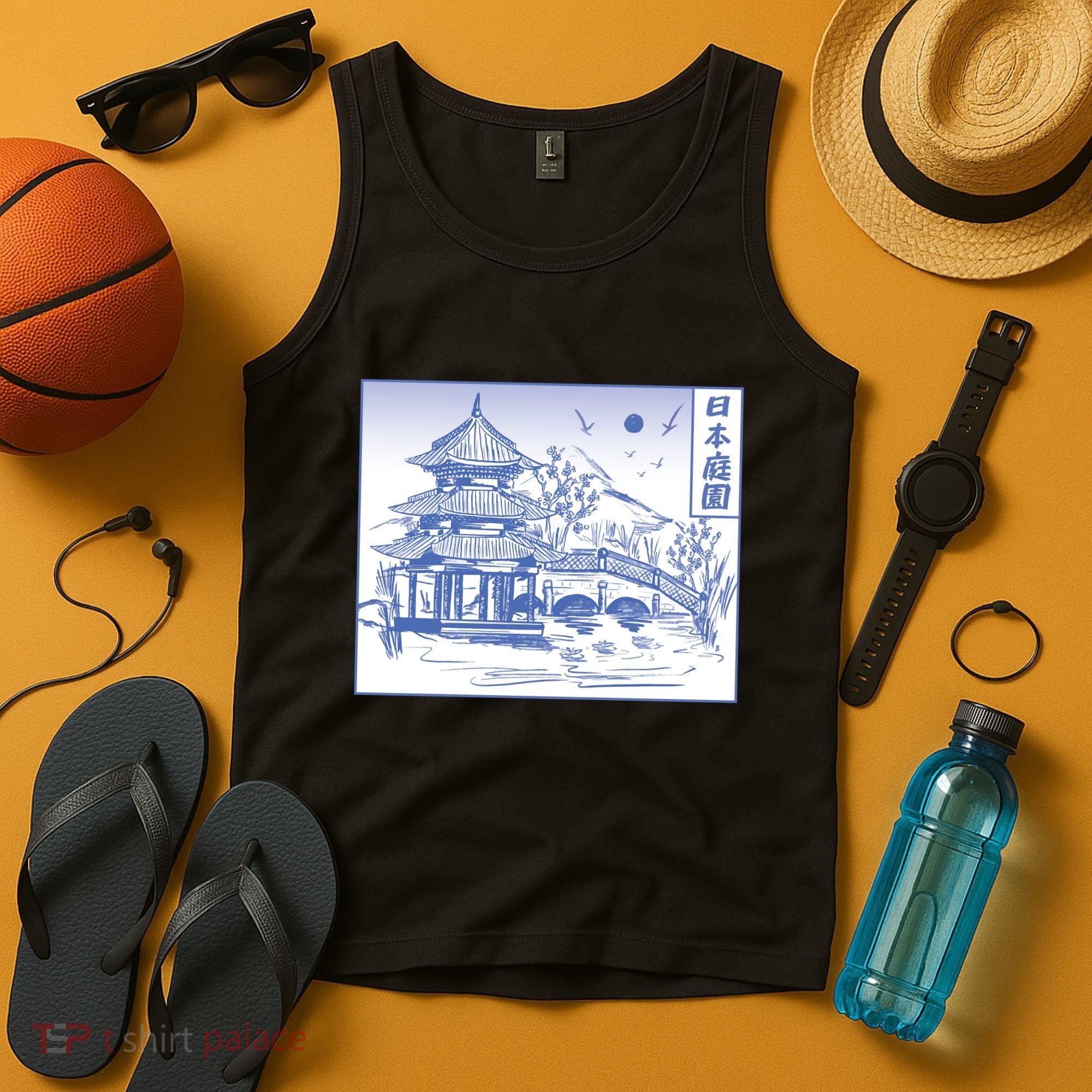 Japanese Garden Art Tank Top