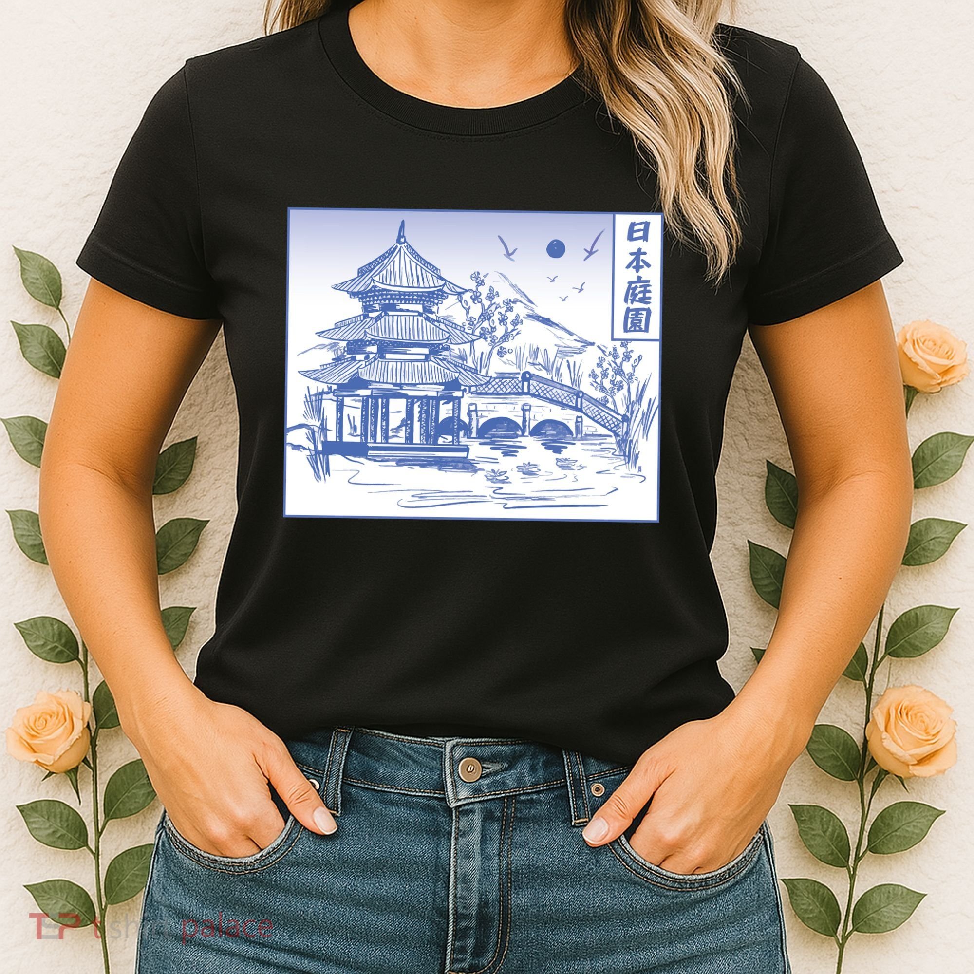 Japanese Garden Art Women's T-Shirt