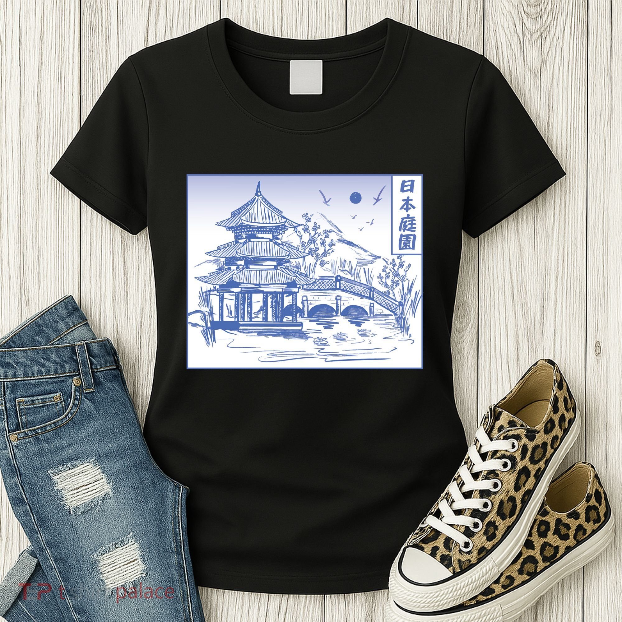 Japanese Garden Art Women's T-Shirt